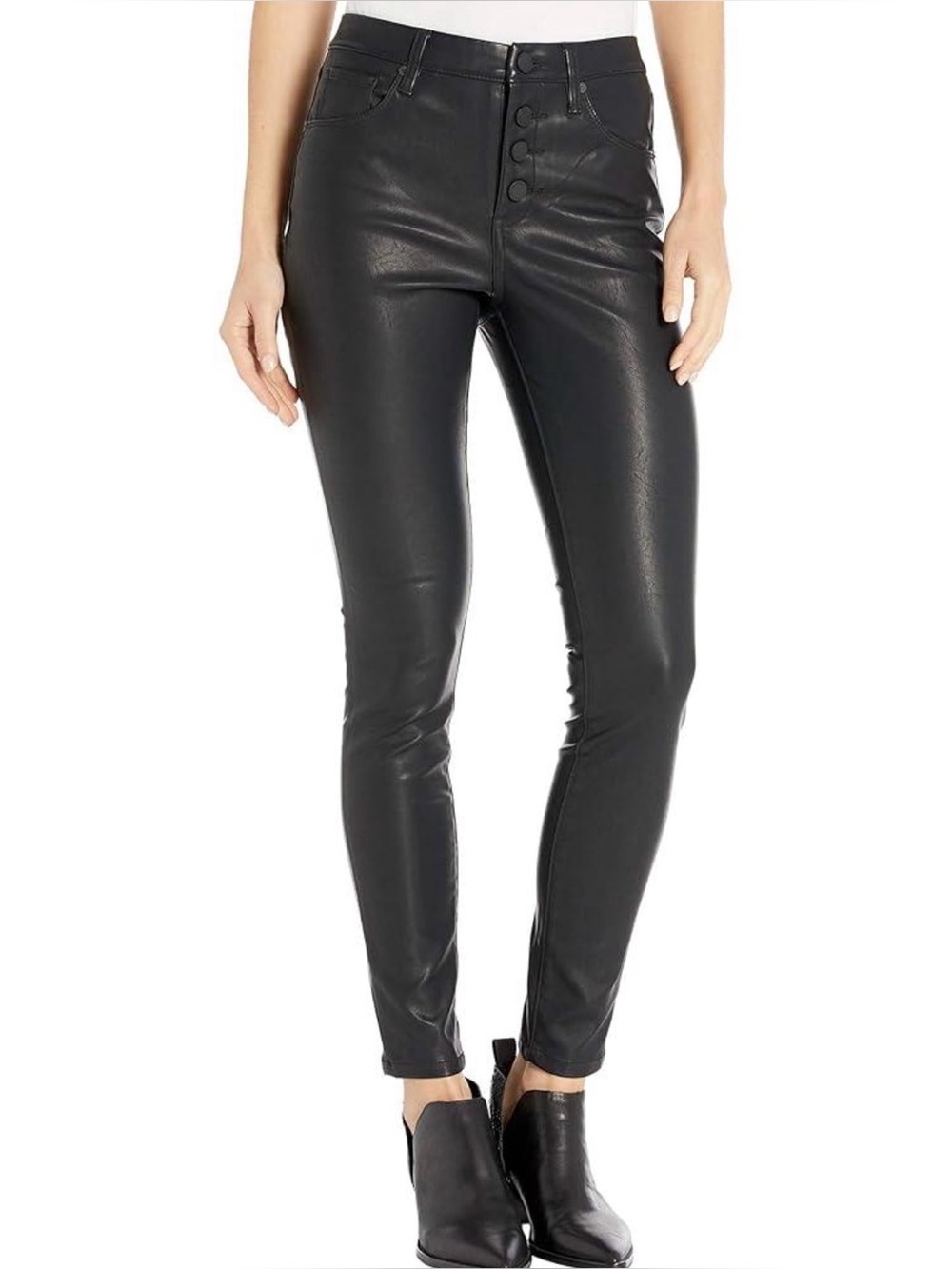 Blank NYC Black Faux Leather Women’s Jeans